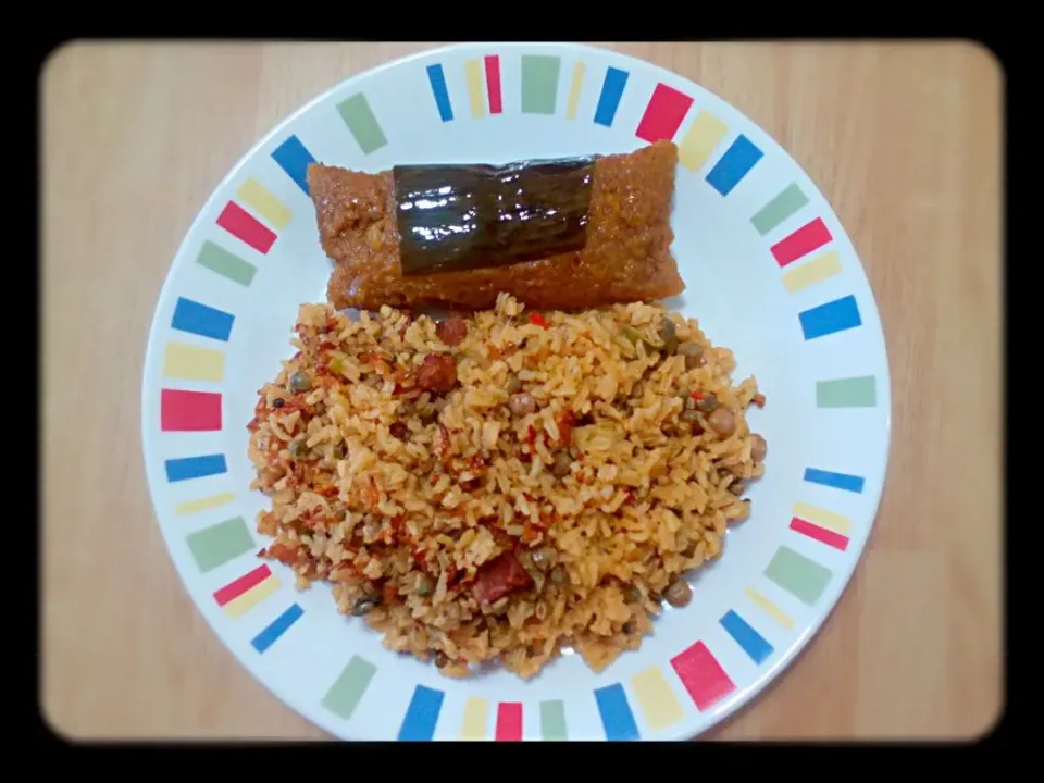 Rice with green pigeon peas and Pasteles|Yari Gonzálezさん