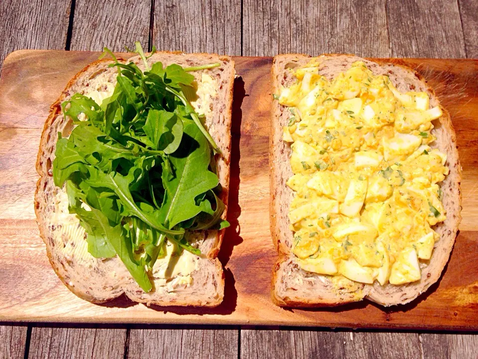 Curried Egg on Fresh Grain Bread|Chrisy Hillさん