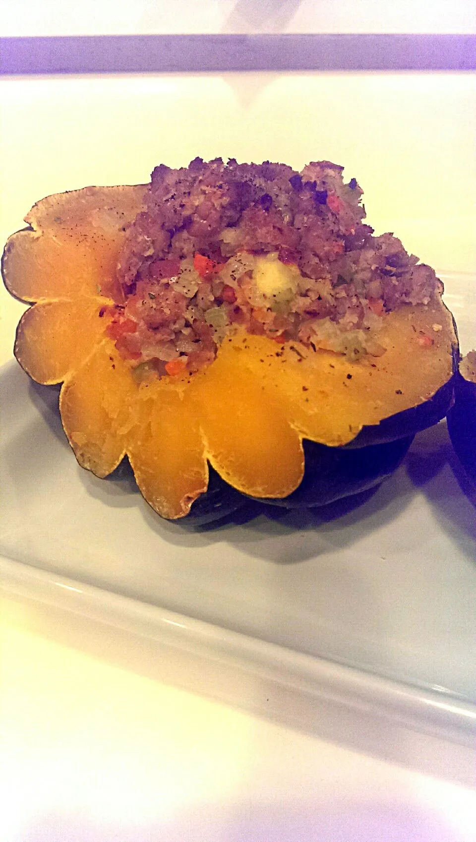 Snapdishの料理写真:Acorn Squash w/ Paleo Stuffing|Patty Germanさん