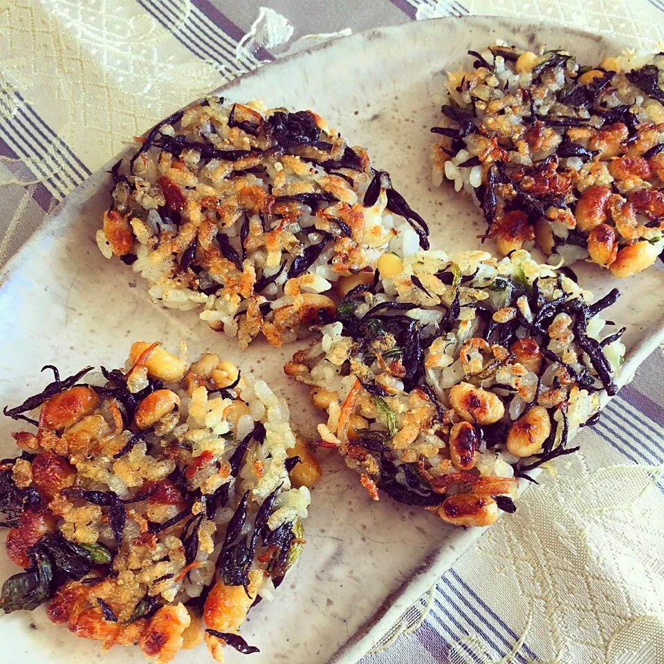 ひじきと納豆のお焼き|Tomoeさん