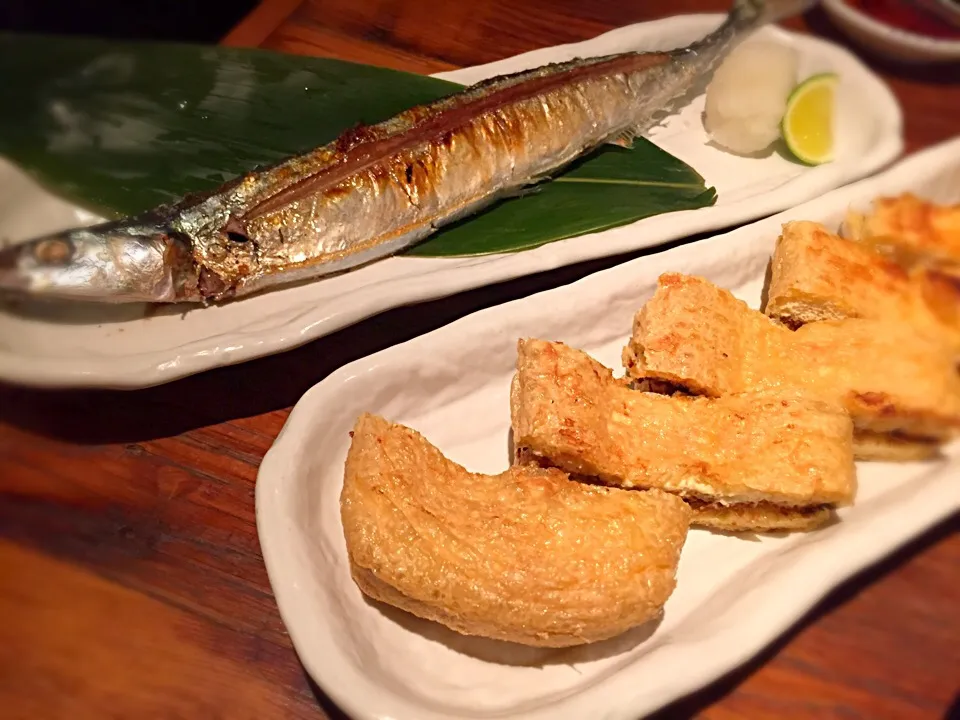 サンマと栃尾あげ|naoko shimoshimbaraさん