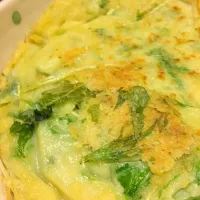 シャキシャキ水菜のチヂミ|そとづけさん