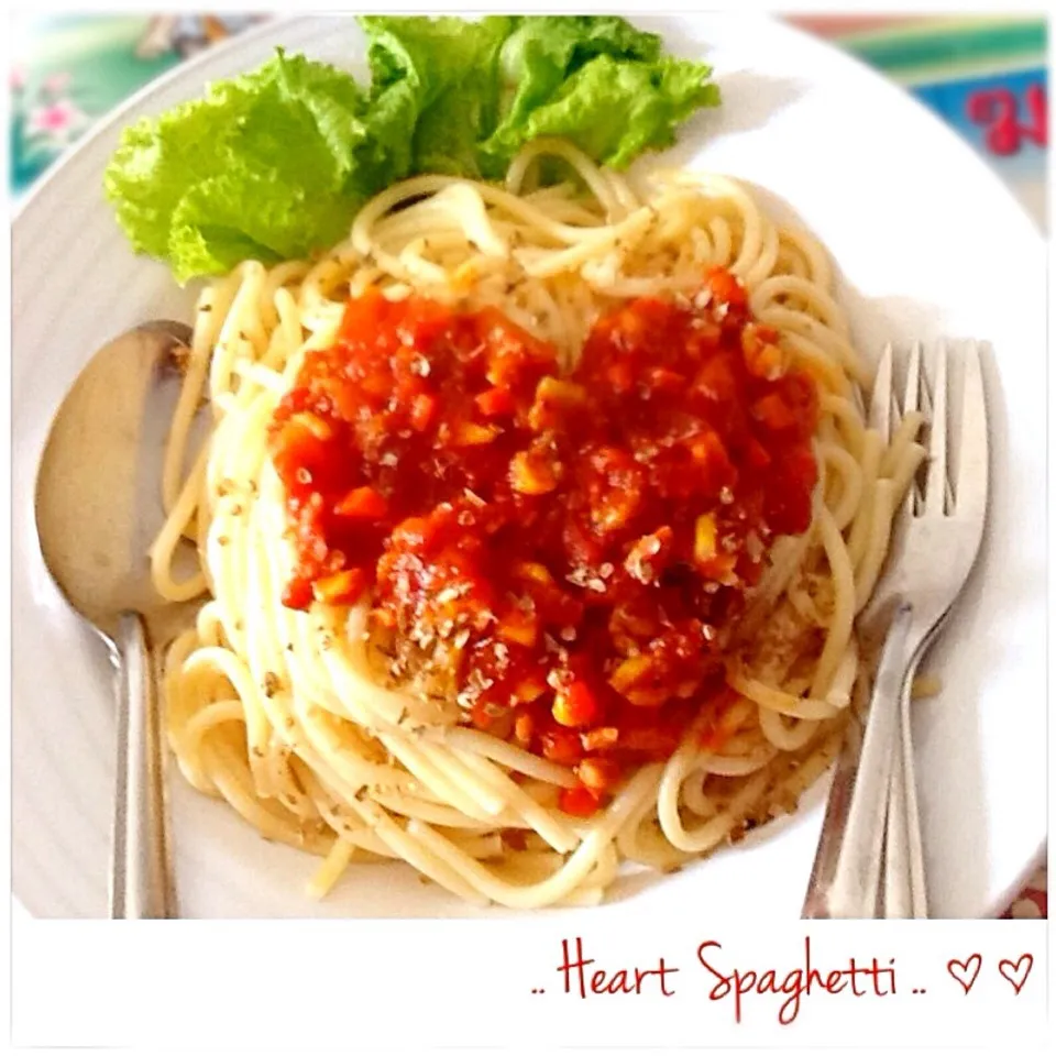 Heart Spaghettie Red Sauce <3|Sawako Todokeさん