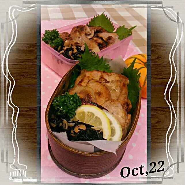 Today's,bento( ु ›ω‹ ) ु♡
  しょうが焼きぃ〜弁当ぅ・・💖💭|kimikimi󾬍さん