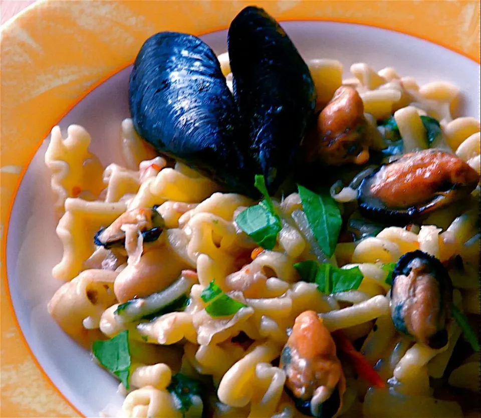 Pasta e fagioli con le cozze.|Angelo Painoさん