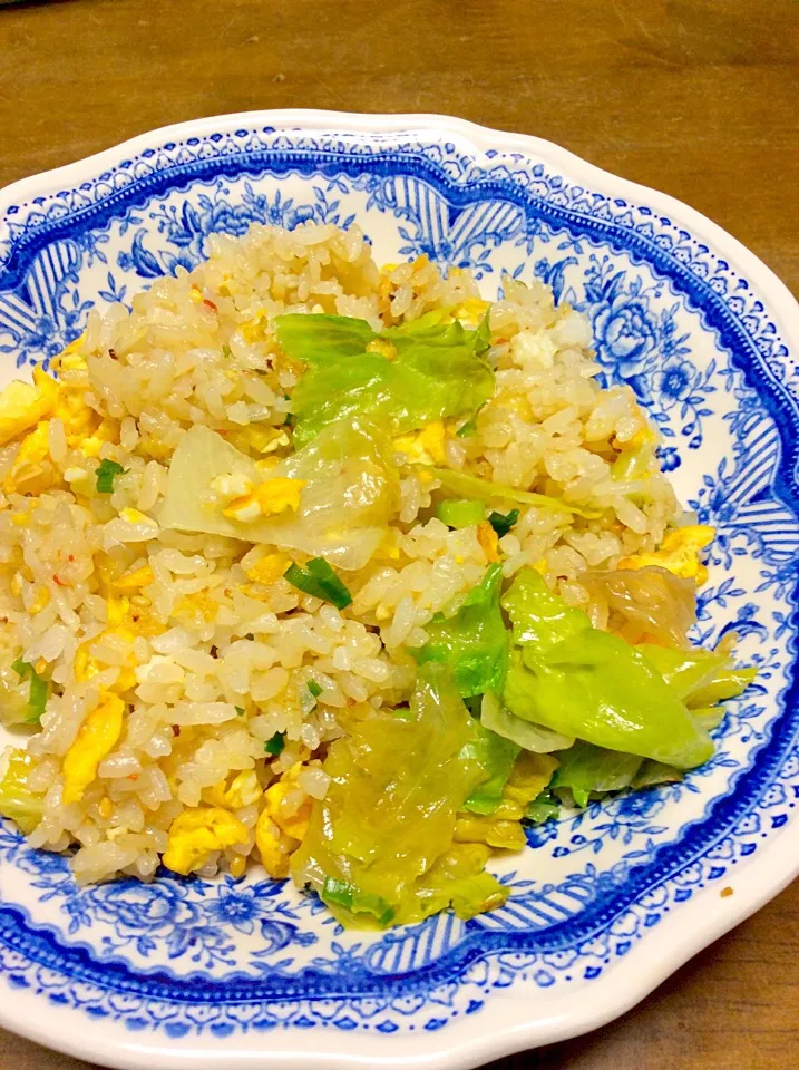 Snapdishの料理写真:残りのご飯の焼飯♫(^_^)v|Norio Fukudaさん