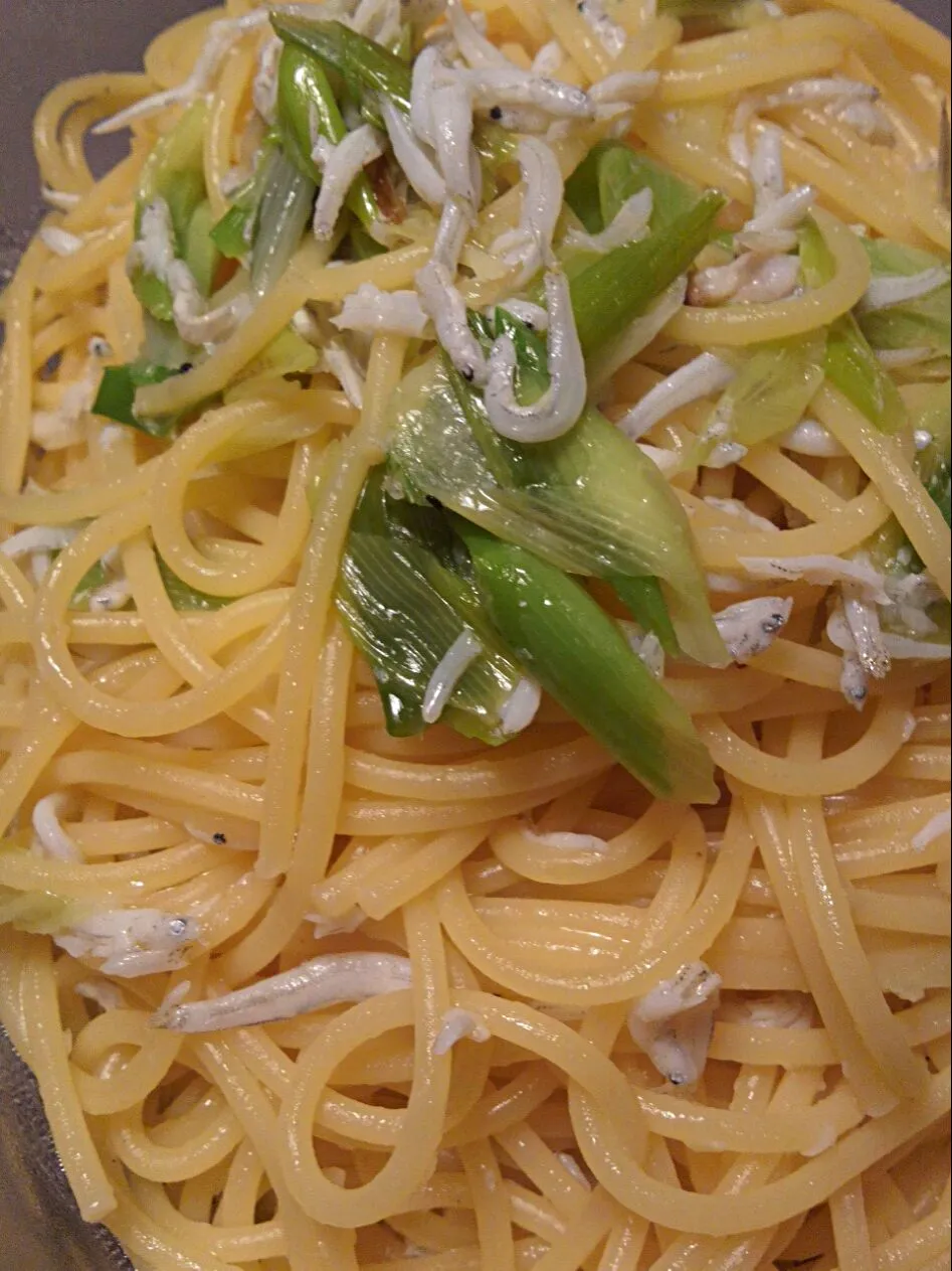 ネギと釜あげしらすのパスタ|mmmさん