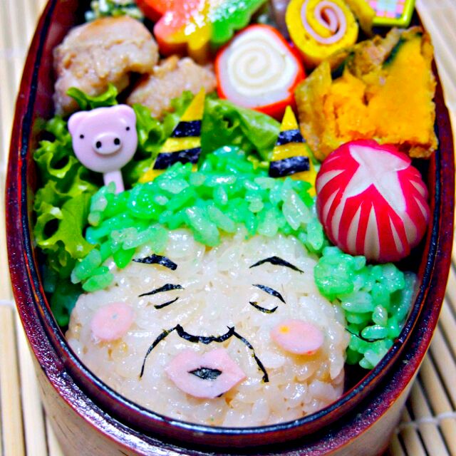 今日の女子高生弁当ドリフターズシリーズ 雷様の高木ブー ゆーこ Snapdish スナップディッシュ Id Jytzua