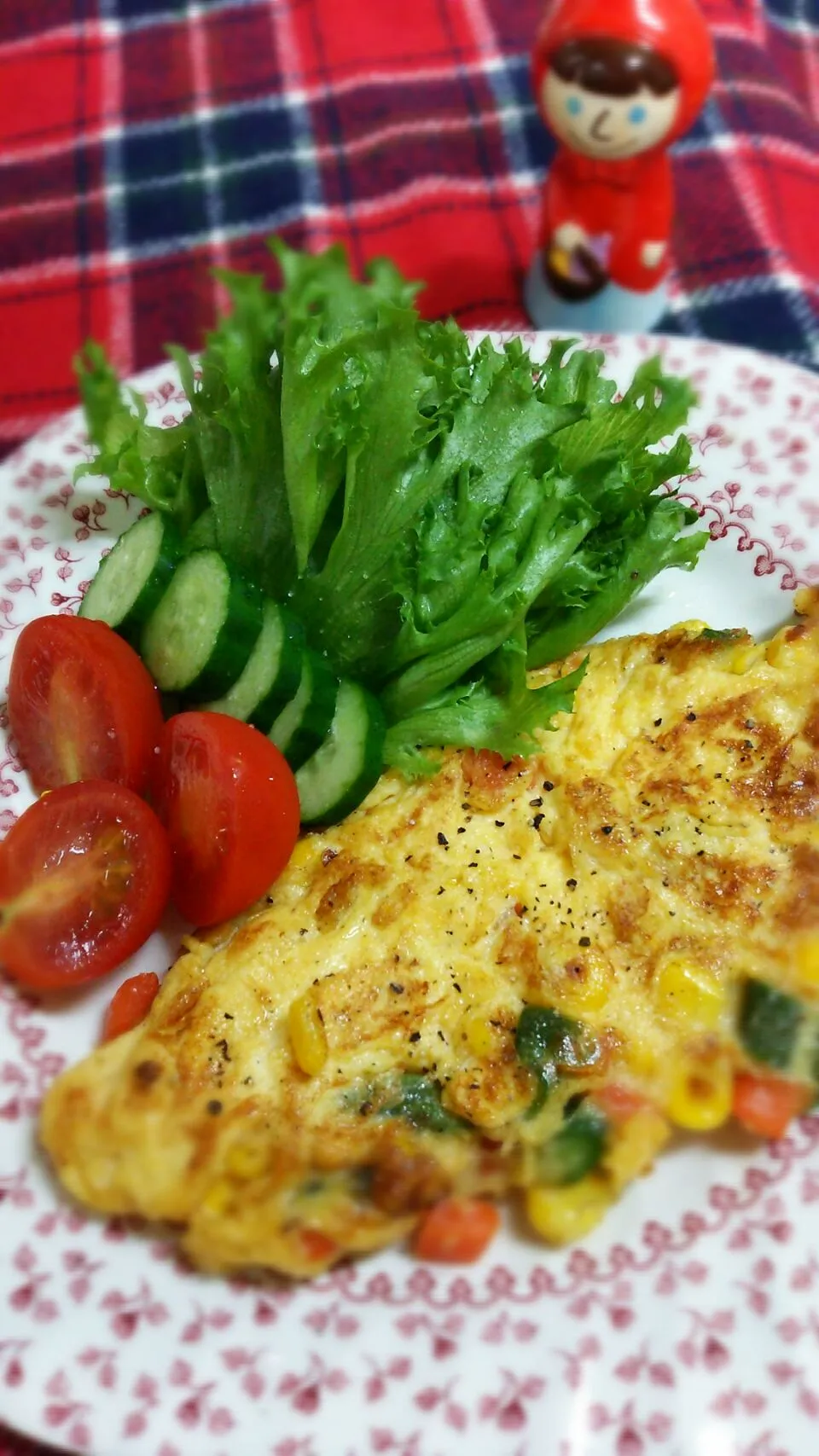 Mix vegetable  Omelet  with  salad☆|☆Yumi☆さん