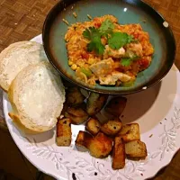 Spanish Rice with skillet fried potatoes|henry hayesさん