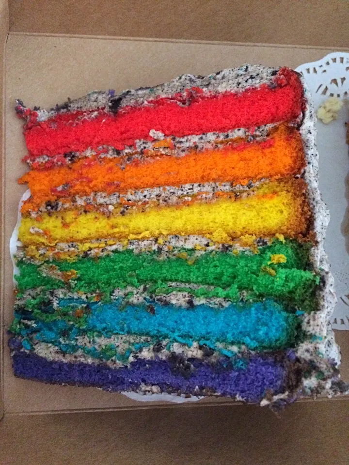 Oreo rainbow cake|Ellaさん