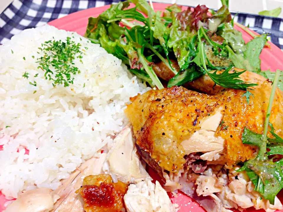 💋Herb Chicken & Salad💋|Earth Angelさん