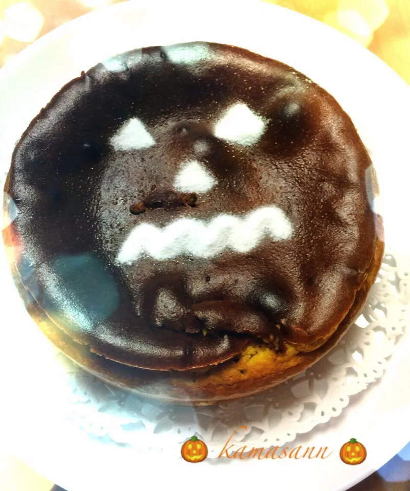 Snapdishの料理写真:パンプキンチーズケーキ🎃|かまさん