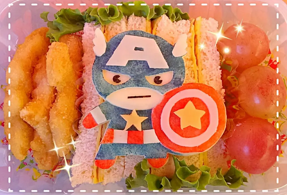 ☆Captain America Lunch☆|The Reinhartsさん