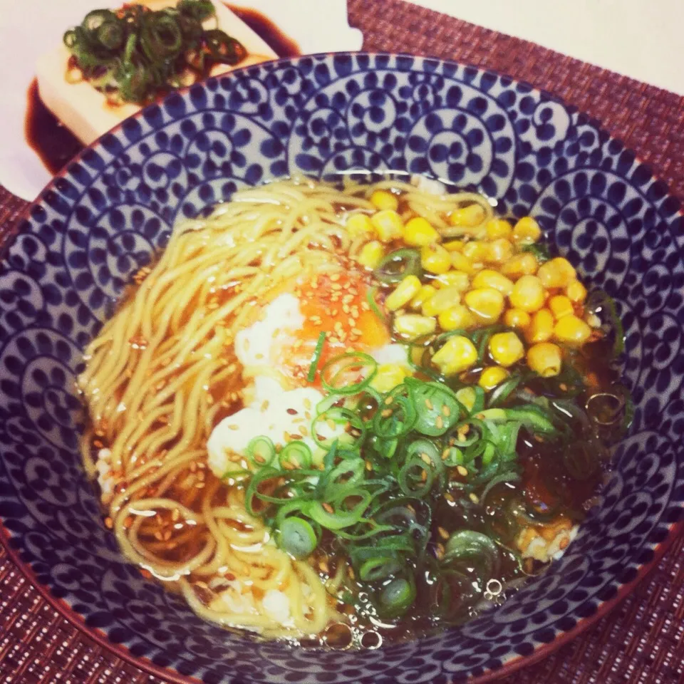 たまことコーンのしょうゆラーメン|さちさん