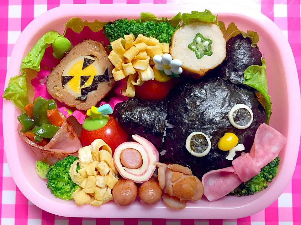 黒猫ちゃんのハロウィン弁当❤|eriiiiinaさん