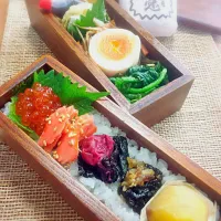 Snapdishの料理写真:新米お楽しみ弁当♪ #|Harumi Watanabe Kosugiさん