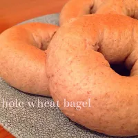 Sho-koさんの料理 Today Morning Bread is 全粒粉のBAGEL|さとさん