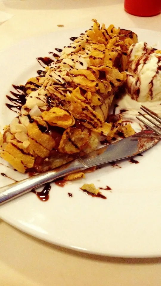 hazelnut chocolate pancake|diyan candraさん