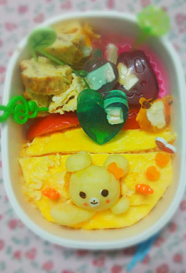 My lunch 2014.10.23 #bento #kyaraben Idea from Cookpad|Selah Nguyenさん