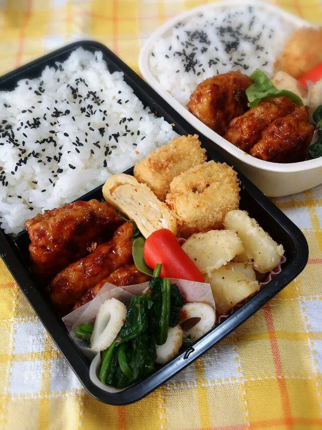 Snapdishの料理写真:2014.10.24 男子高校生弁当|yukiさん