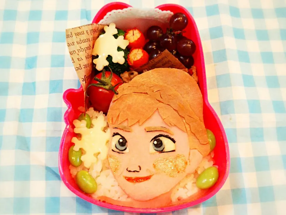 アナと雪の女王よりアナのお弁当|Naoさん