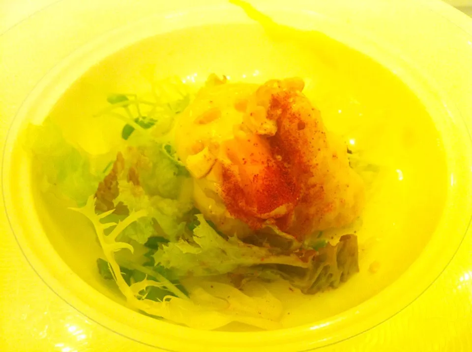 Deep-fried prawn with mango salad dressing|skyblueさん