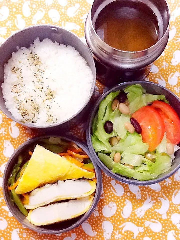 Snapdishの料理写真:10/24旦那弁🍱ヾ(｡･ω･｡)|さとう かおりさん