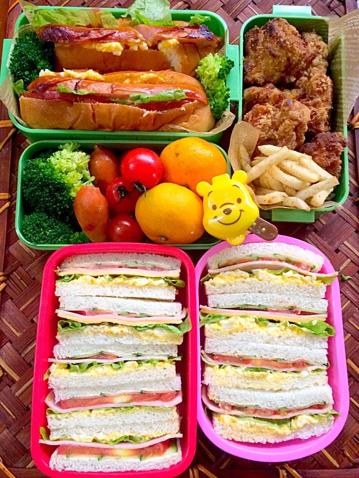 Lunch box☆Picnic🎵Sandwich🌸遠足 ｻﾝﾄﾞｳｨｯﾁ|🌈Ami🍻さん