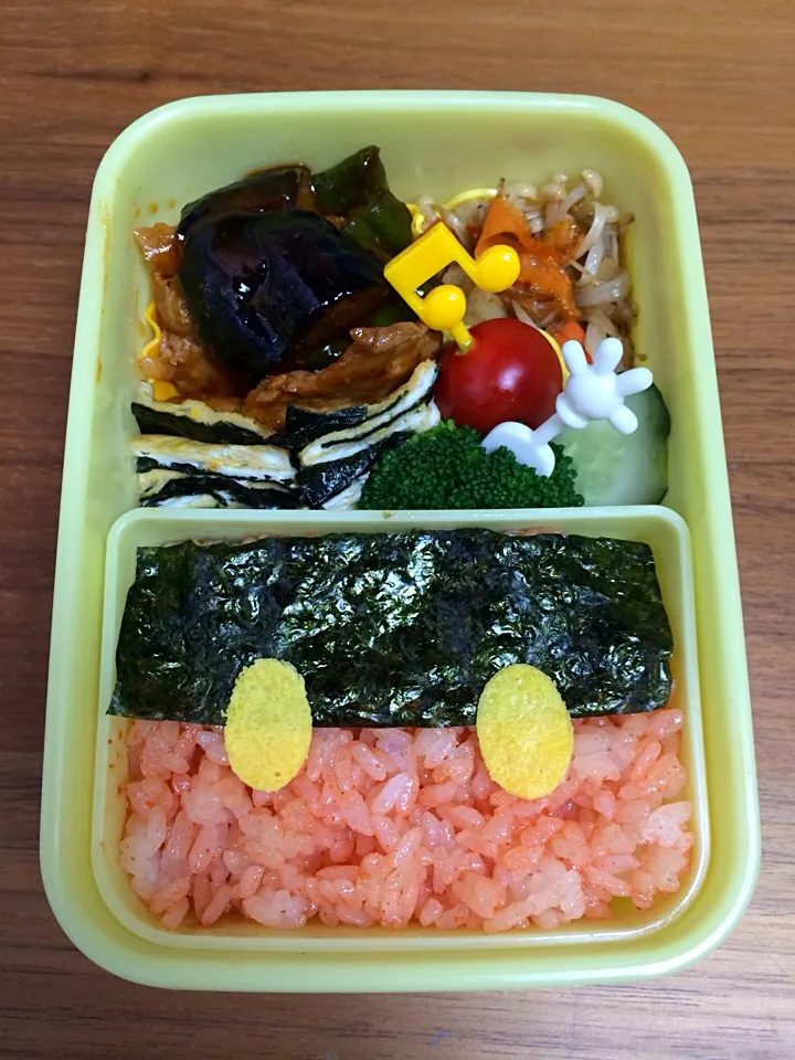 Snapdishの料理写真:ミッキーパンツのお弁当|manacocoさん