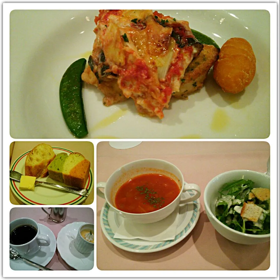 Snapdishの料理写真:Weekly Lunch @ Italia Ken(^з^)-☆
お魚ランチは、メカジキのピカタ 茄子とトマトのラザーニャ添え1132円(^^)|quitaさん