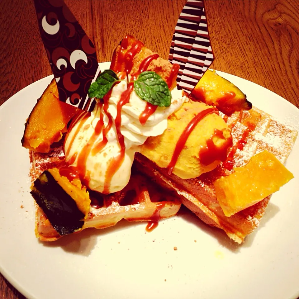 Halloween waffle|もいさん