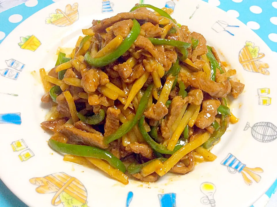 Green pepper steak chinjao rosu✨|Liezlさん