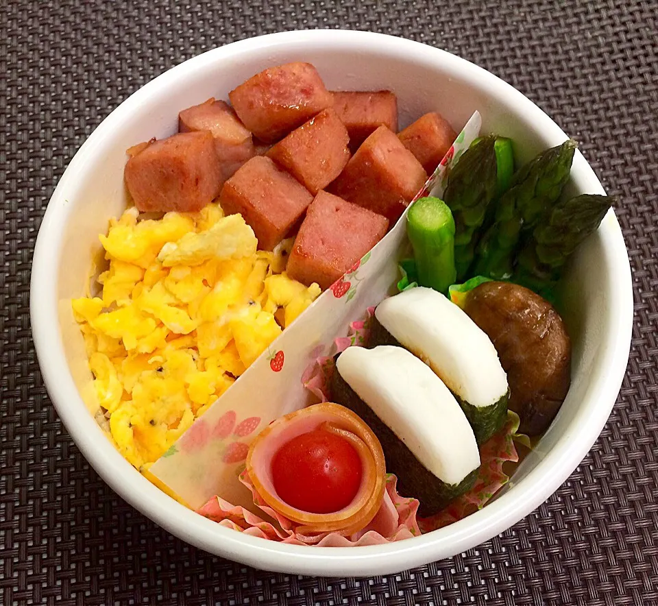 昼弁。またまたまた☆ゆりえさんのスパム丼♫|モナママさん