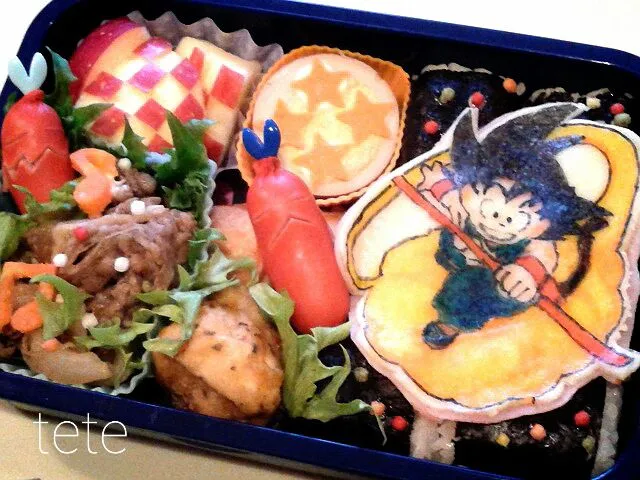 Snapdishの料理写真:☆ドラゴンボール☆悟空少年期☆ソーセー人☆|ててさん