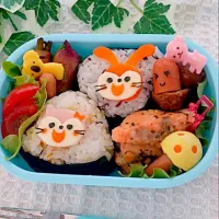 Snapdishの料理写真:うーたくんとねこりんのお弁当|rokoさん