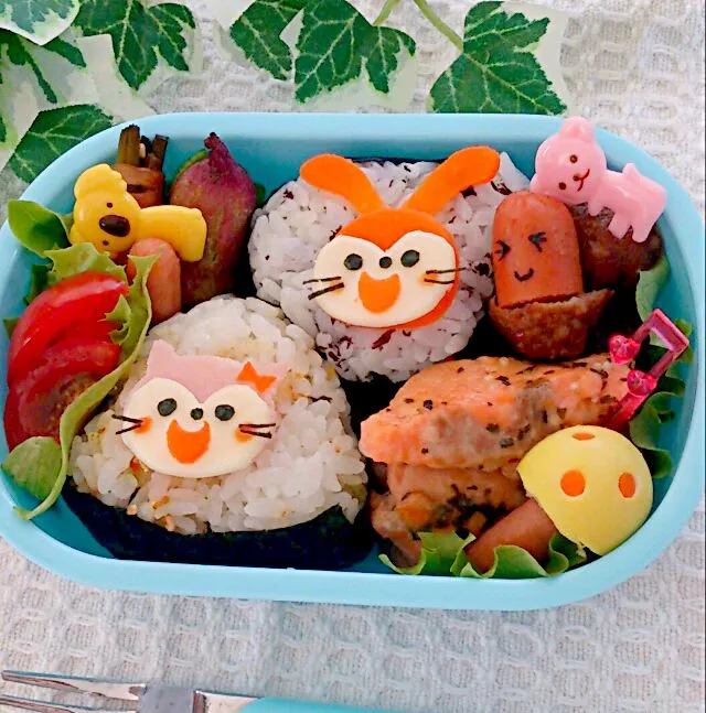 Snapdishの料理写真:うーたくんとねこりんのお弁当|rokoさん