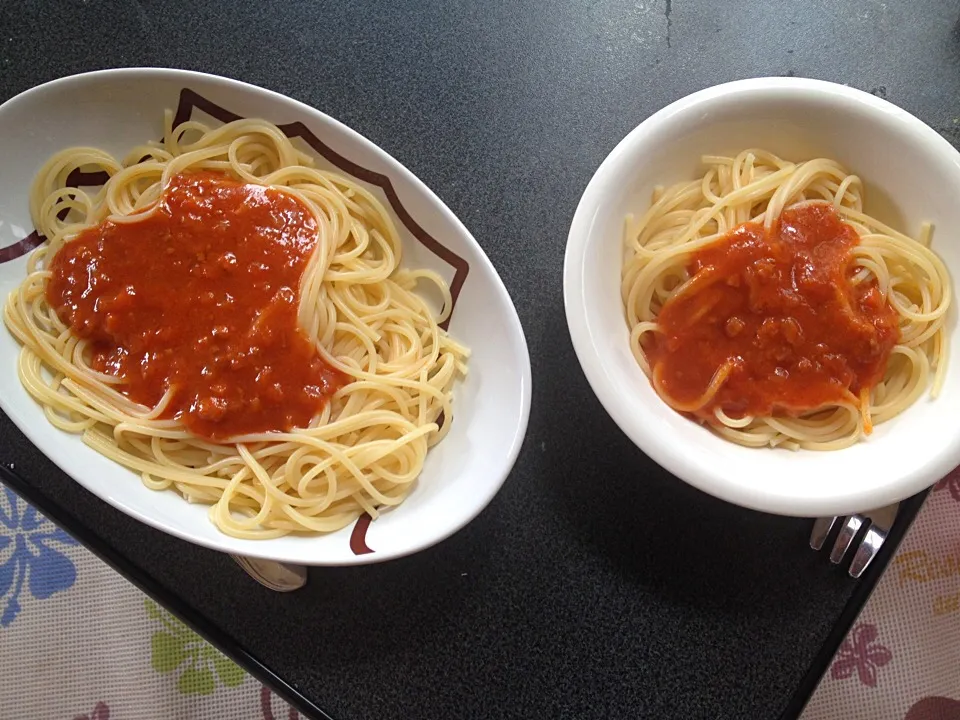 ミートソーススパゲッティ|うるしちかさん