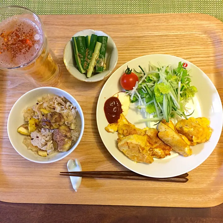 Snapdishの料理写真:栗ご飯*\(^o^)/*|Akaneさん