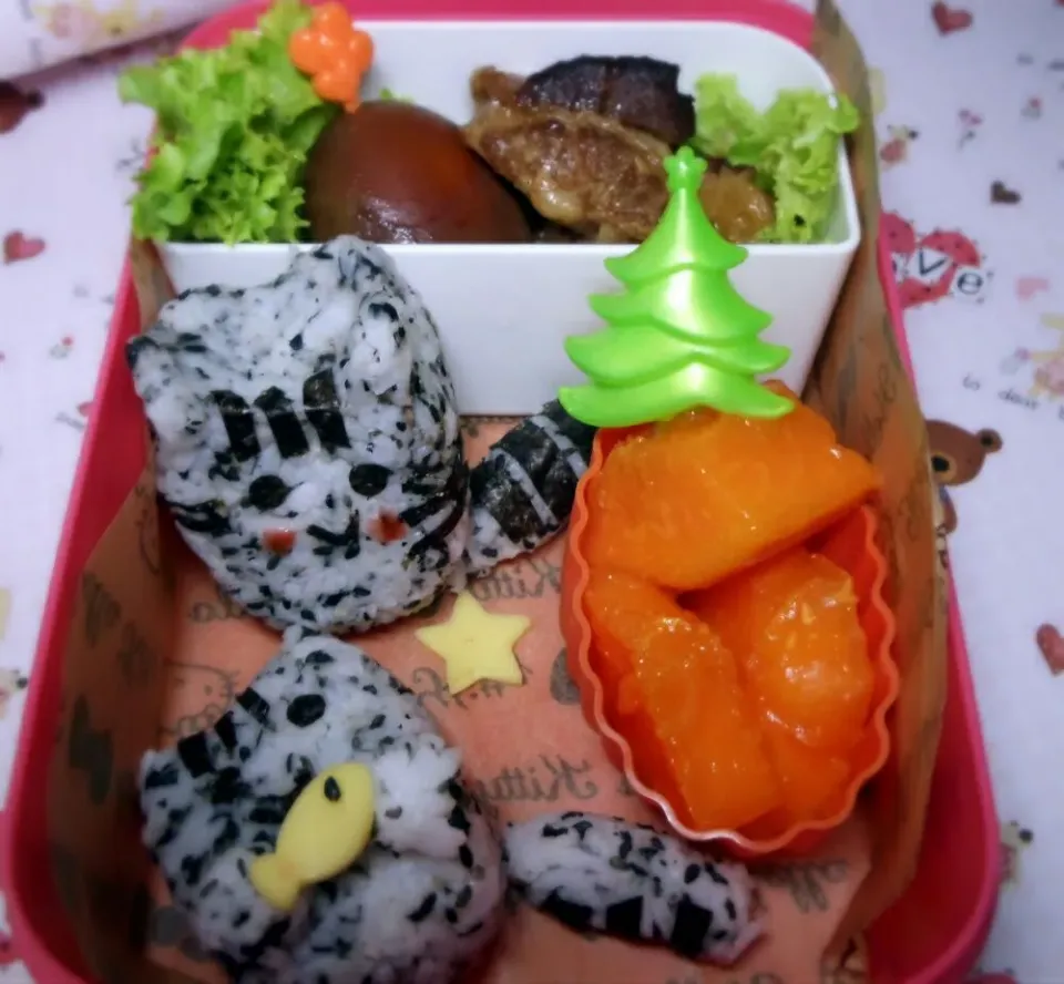 My fat Pusheen the Cat bento #bento #kyaraben|Selah Nguyenさん