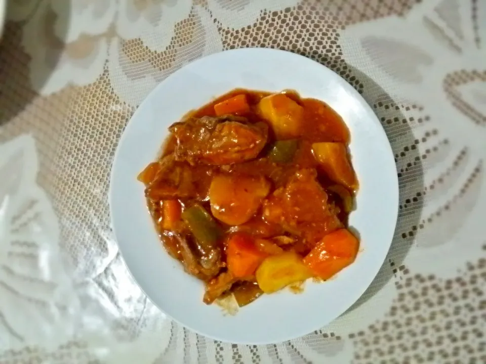 pork mechado #filipinodish|pamさん