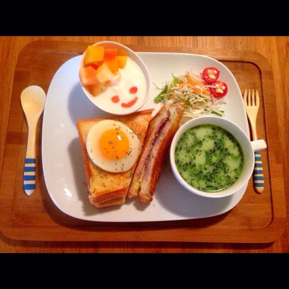 今日のパパめし朝ごはん|宮原礼智さん