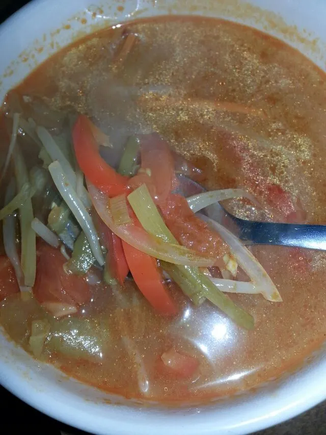 veggie Tom yum soup.  so delicious! !|Polly Gelfusoさん