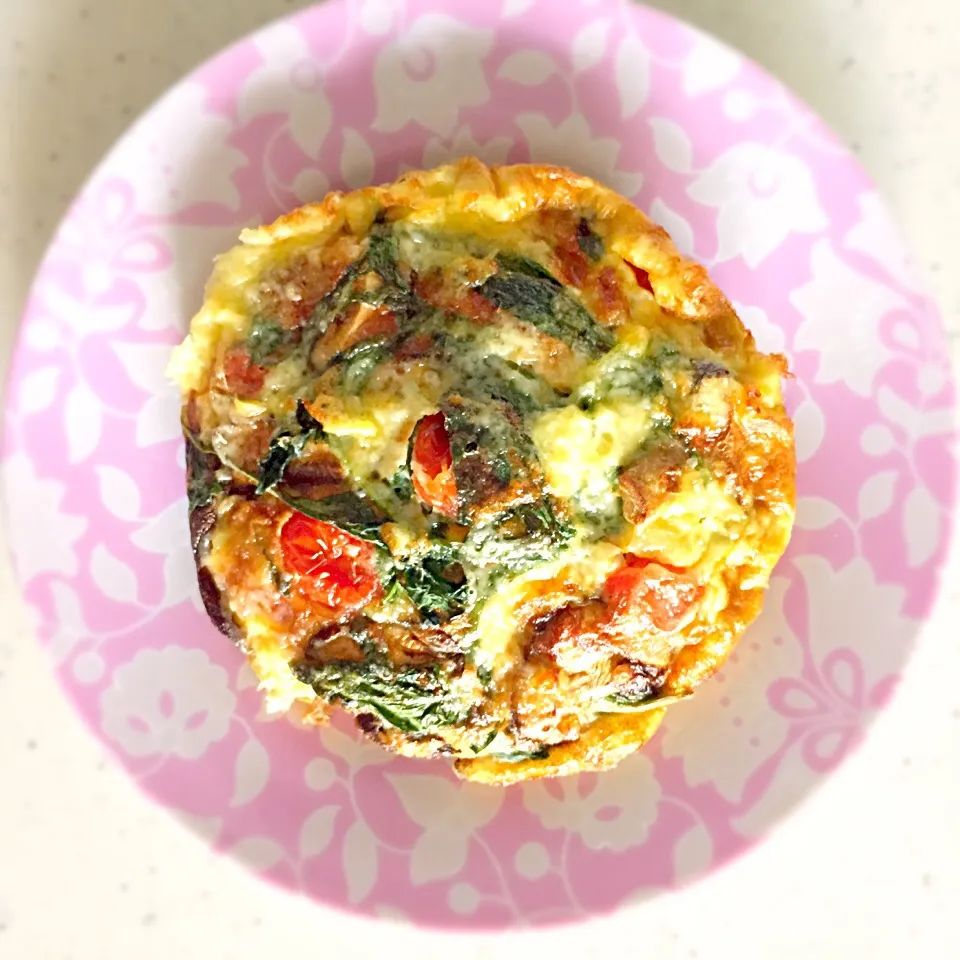 Tomato and Mushroom Frittata with Spinach|dawn ngさん