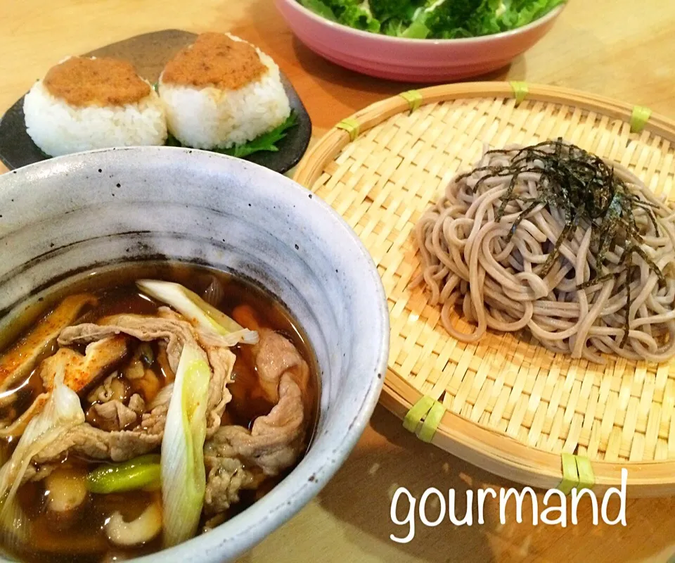 ネギ豚つけ麺蕎麦 のランチ♪|プーティさん