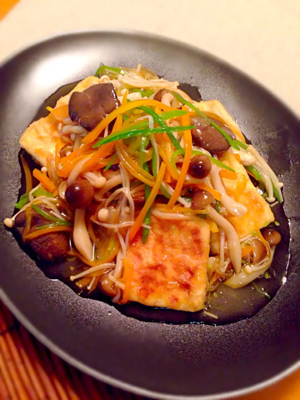 豆腐のステーキきのこソース🍚|チョッパー＆ホヌさん