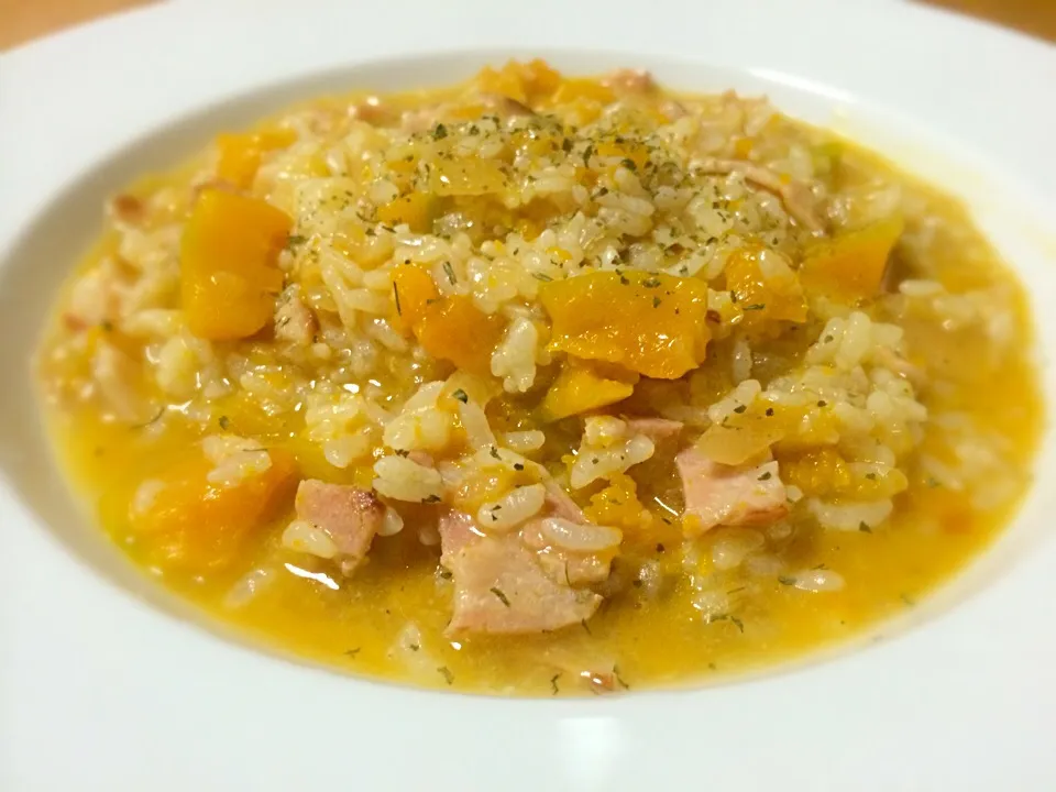 Pumpkin&bacon risotto|Masakiさん