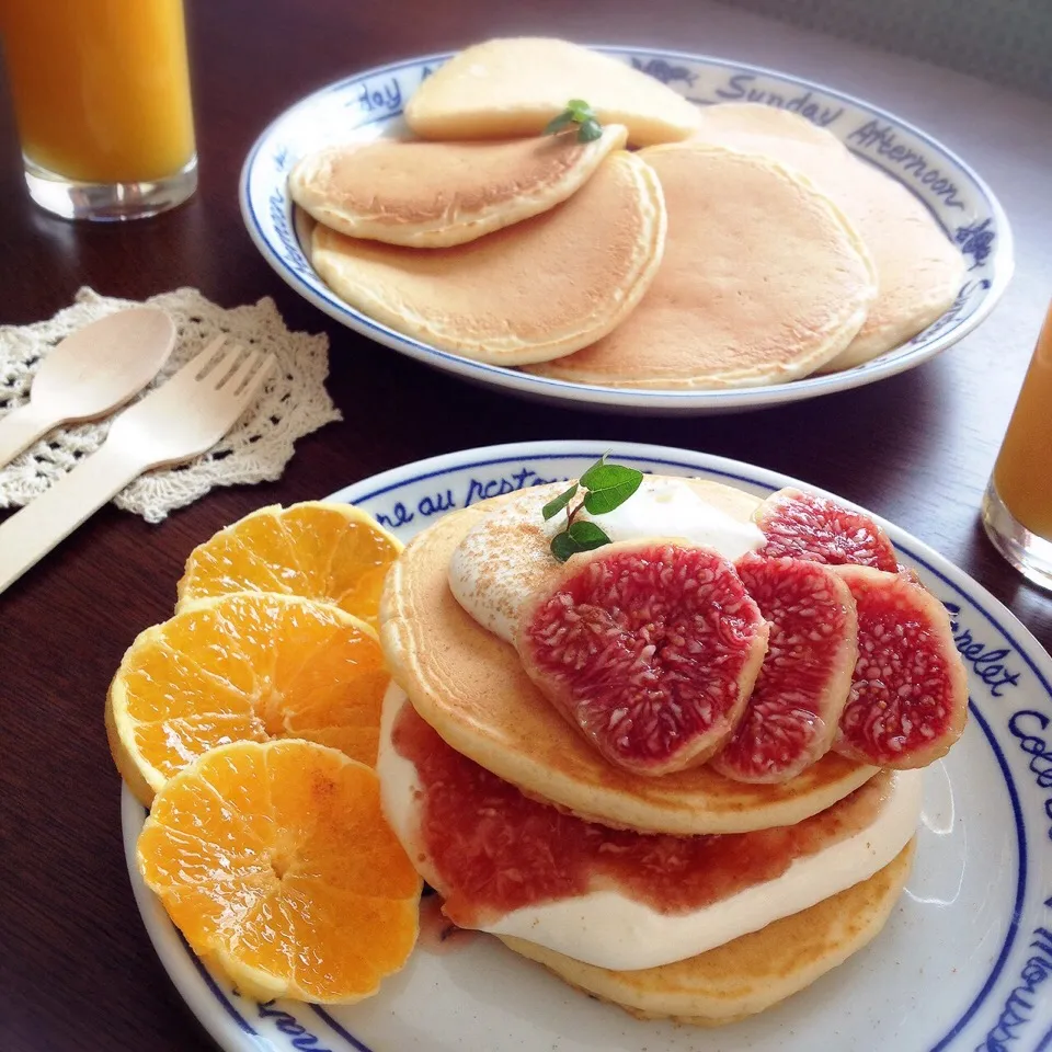 うちカフェ＊.* 家族とまったりパンケーキdeランチ♪|ぁゃʕ •́؈•̀ ₎*＊さん