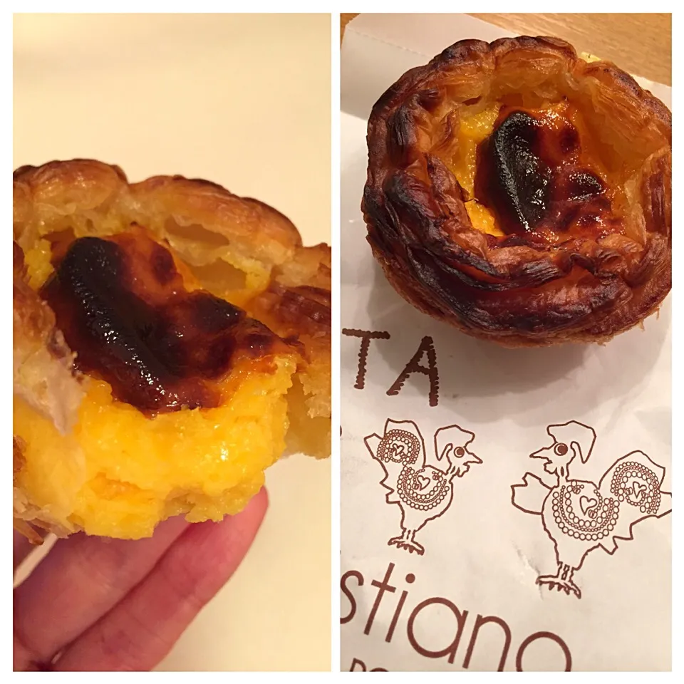 Snapdishの料理写真:Egg tart    Super crispy and wobbly!|Yayoweさん