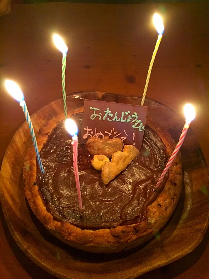 Snapdishの料理写真:娘が作ってくれた『誕生ケーキ』|風流料理人さん